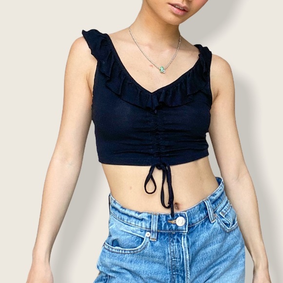 TOPSHOP Petite Ruched Tank - Picture 2 of 8